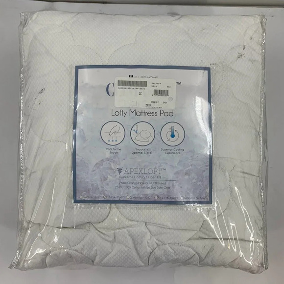 Allied‎ Home Lofty Mattress Pad Apex Cooling Comfort Mattress Pad Size Full NWT - Picture 2 of 9